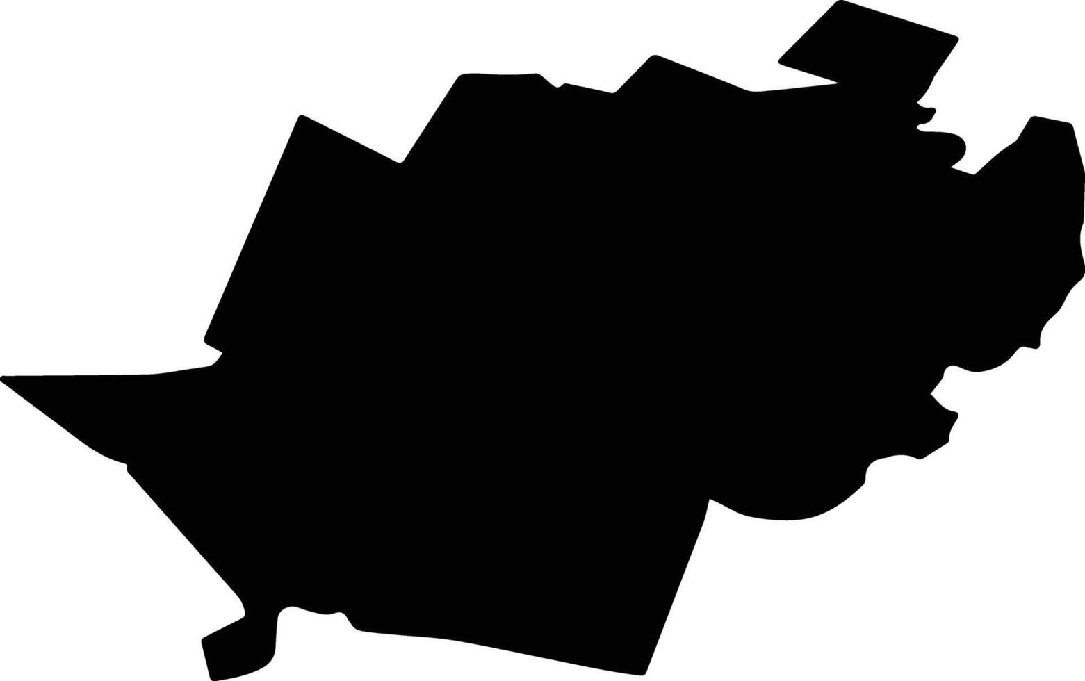 VISANI Romania silhouette map vector