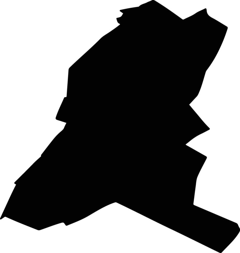 VISINA Romania silhouette map vector