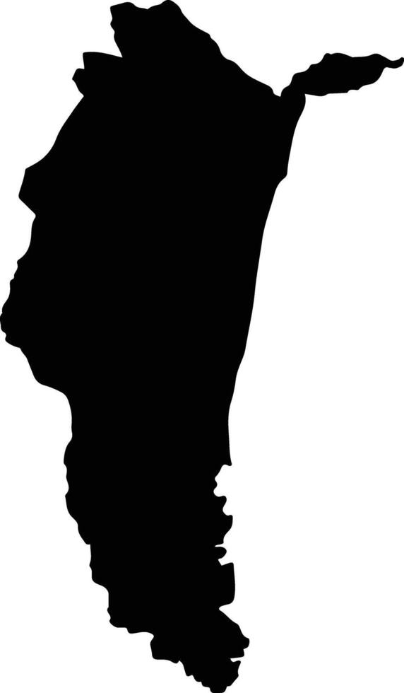 Viterbo Colombia silhouette map vector