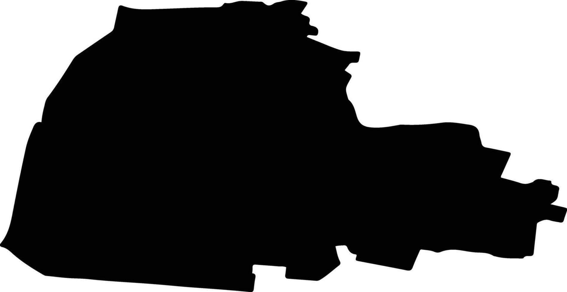 VLADAIA Romania silhouette map vector