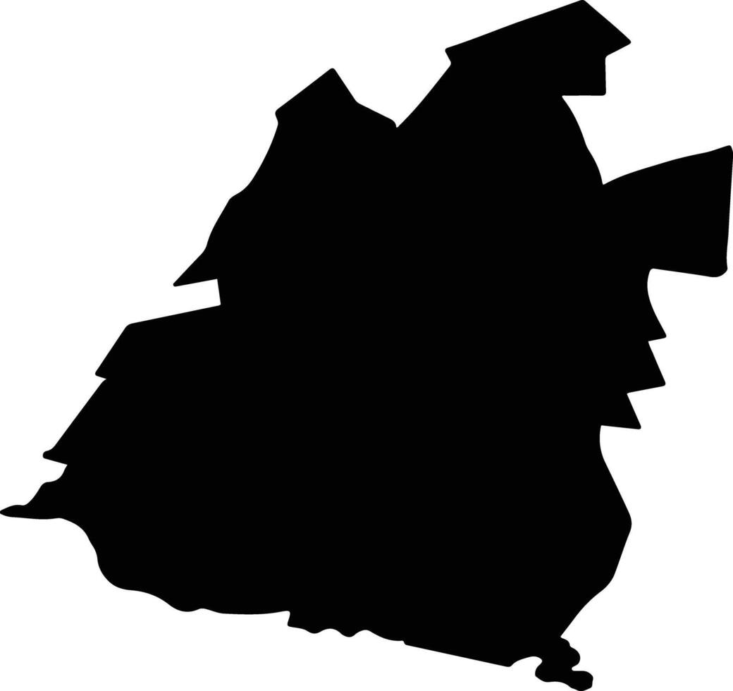 VLADIMIRESCU Romania silhouette map vector