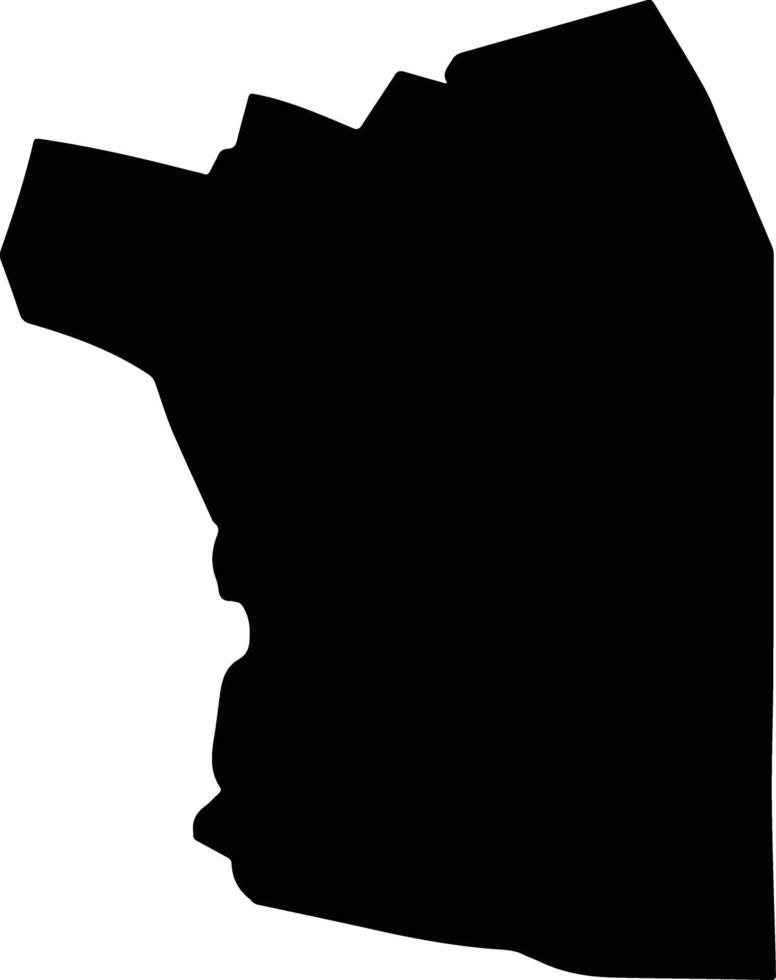 VOICESTI Romania silhouette map vector