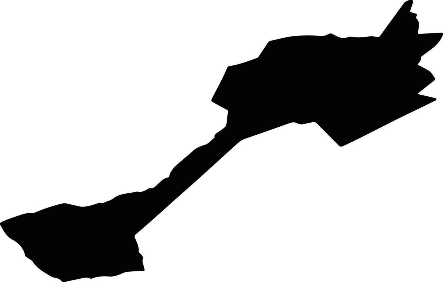 VOITINEL Romania silhouette map vector