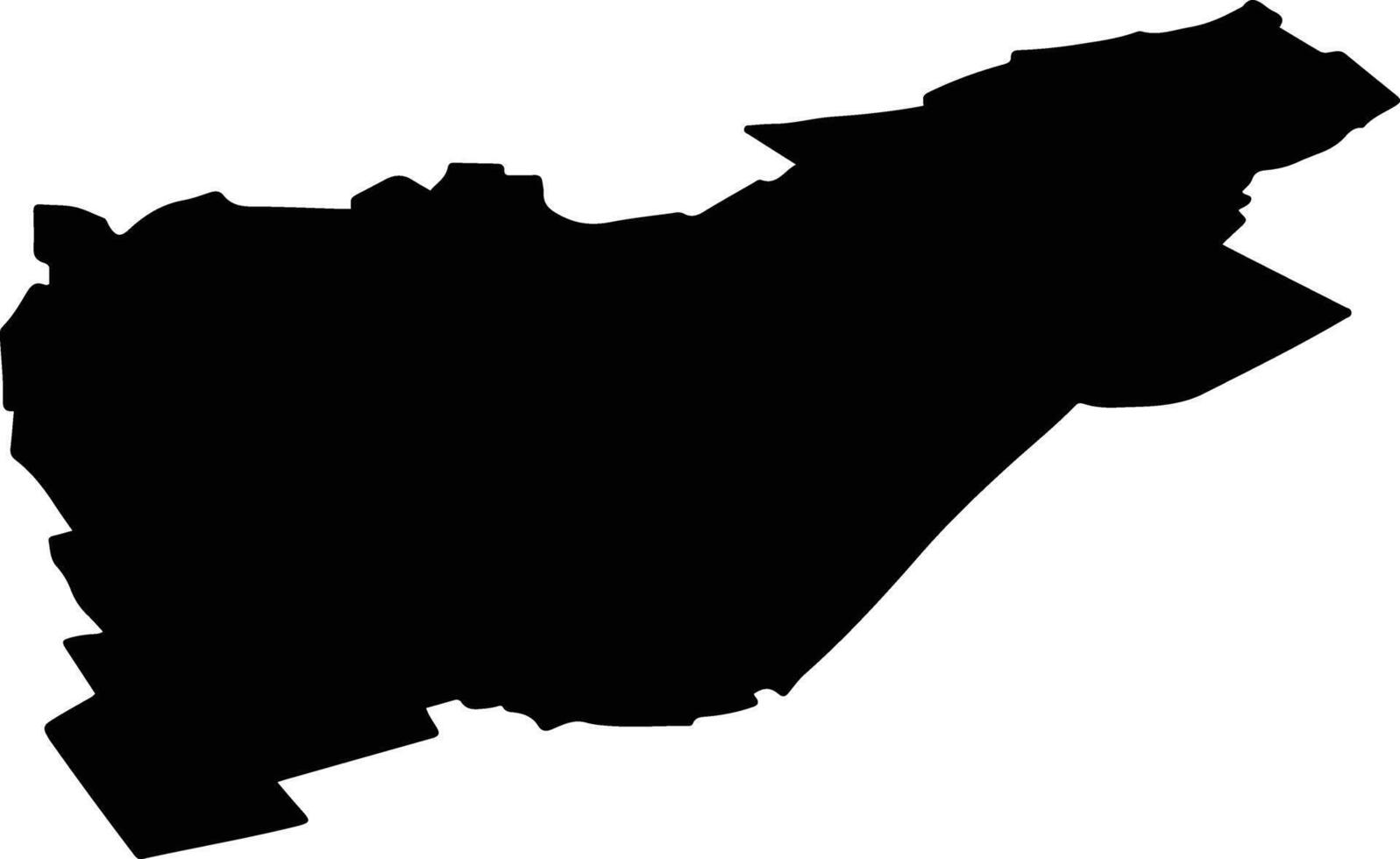 Volchikhinsky District Russia silhouette map vector