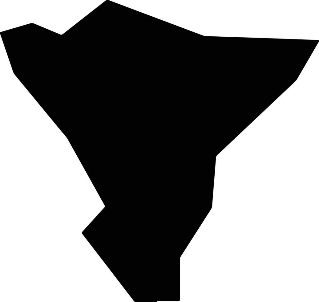 Vokolida Cyprus silhouette map vector