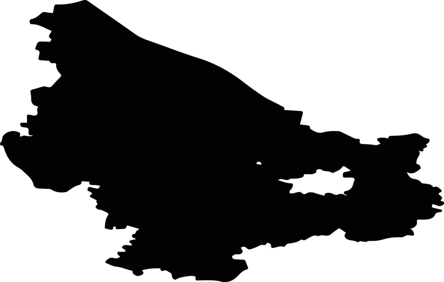 Vologodsky District Russia silhouette map vector