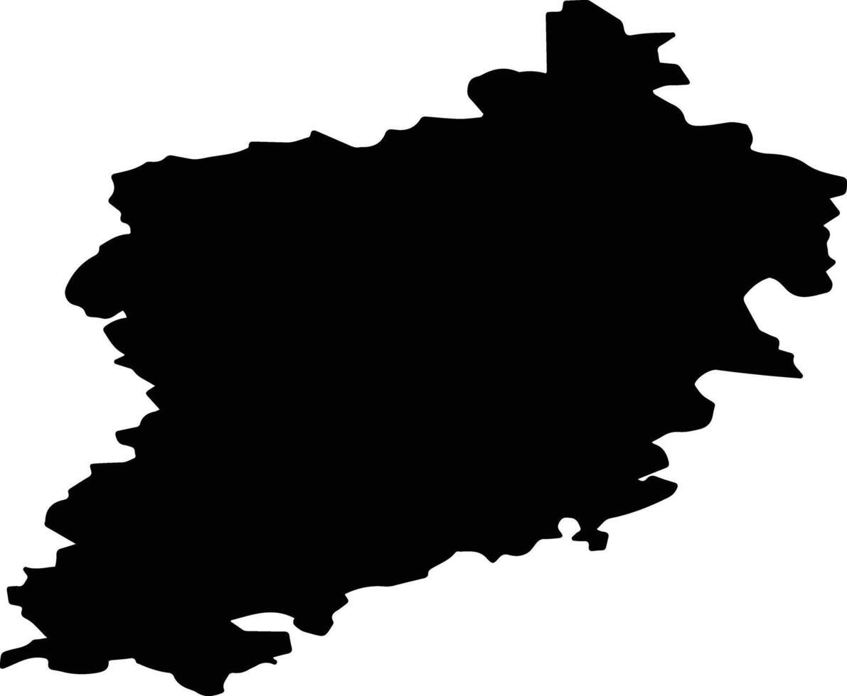 Volokolamsky District Russia silhouette map vector