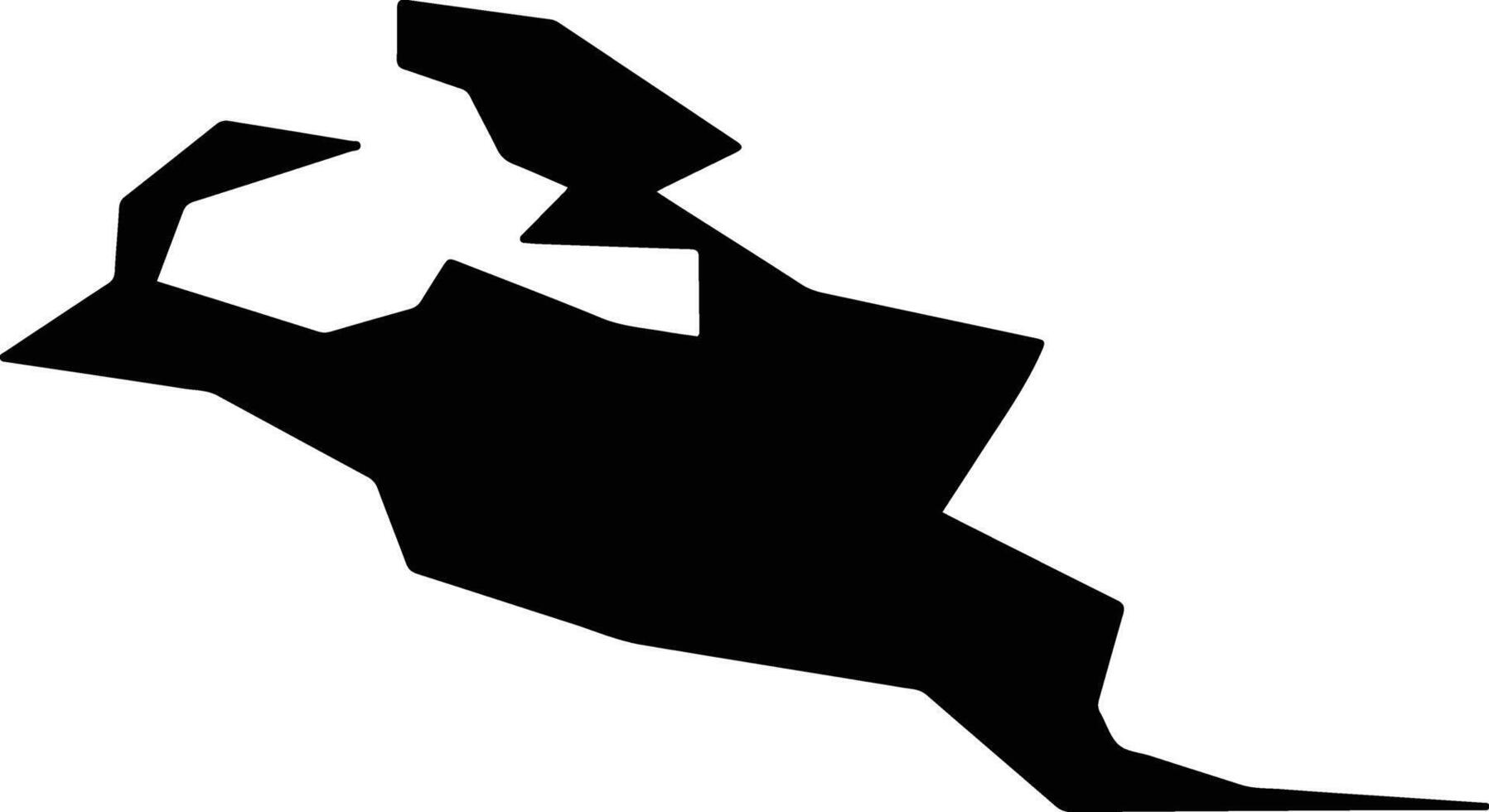 Volzhsk Russia silhouette map vector