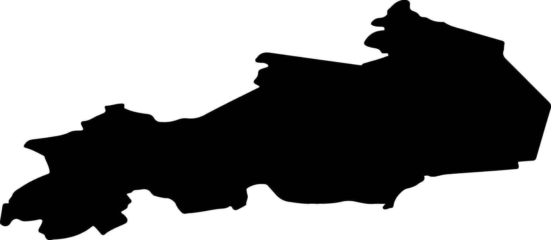 Vonnu vald Estonia silhouette map vector