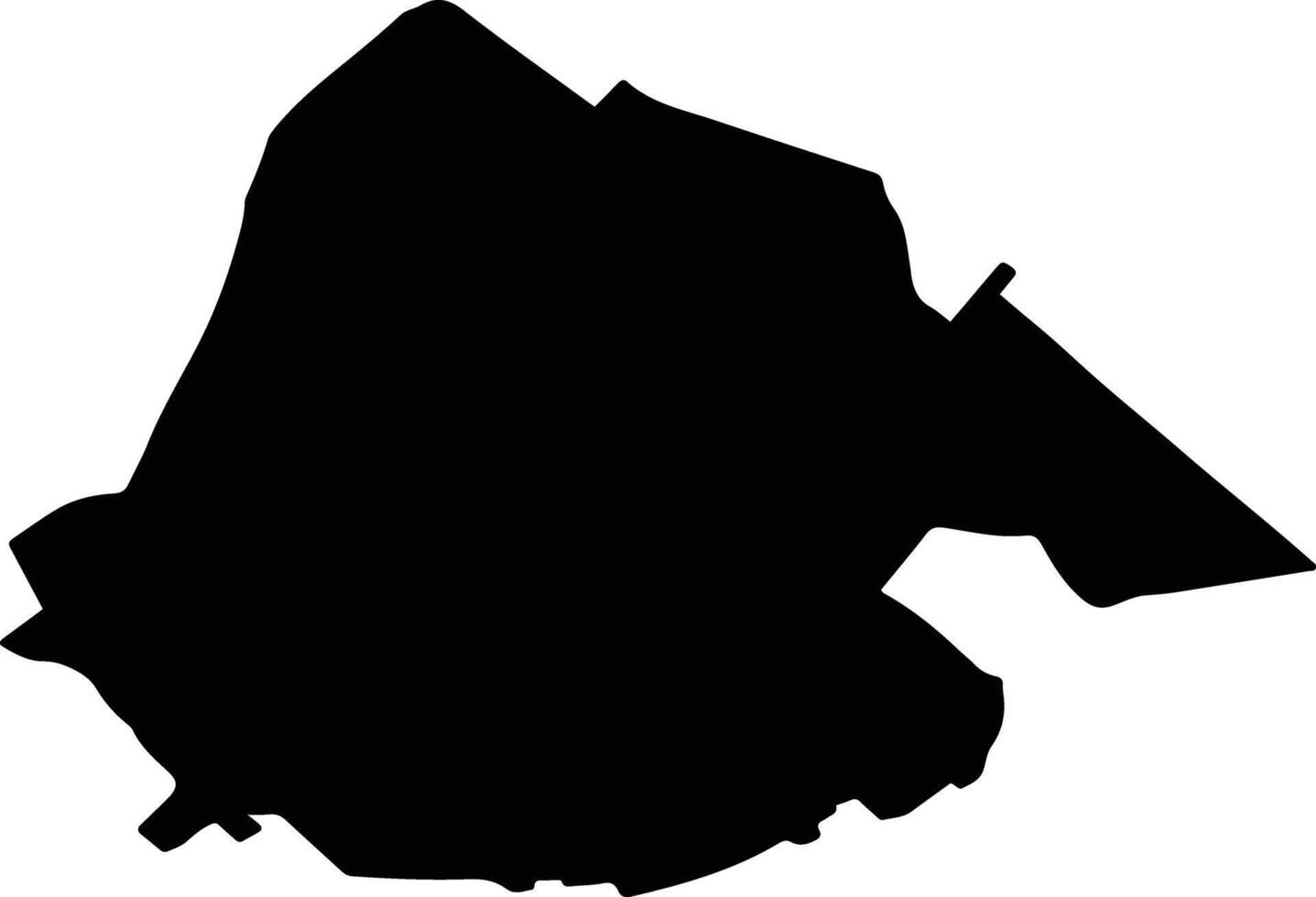 VORNICENI Romania silhouette map vector