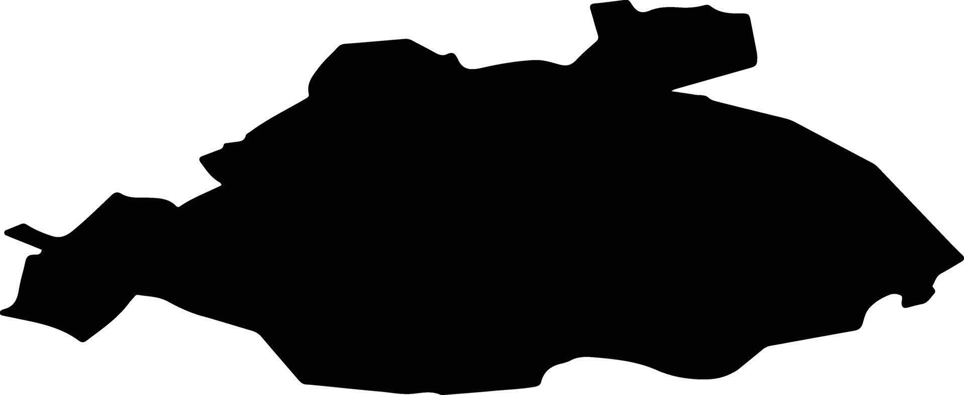 Vorobyovsky District Russia silhouette map vector