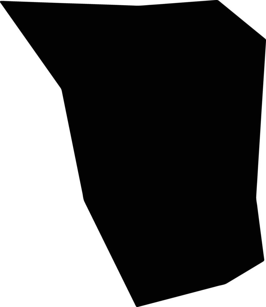 Vothylakas Cyprus silhouette map vector
