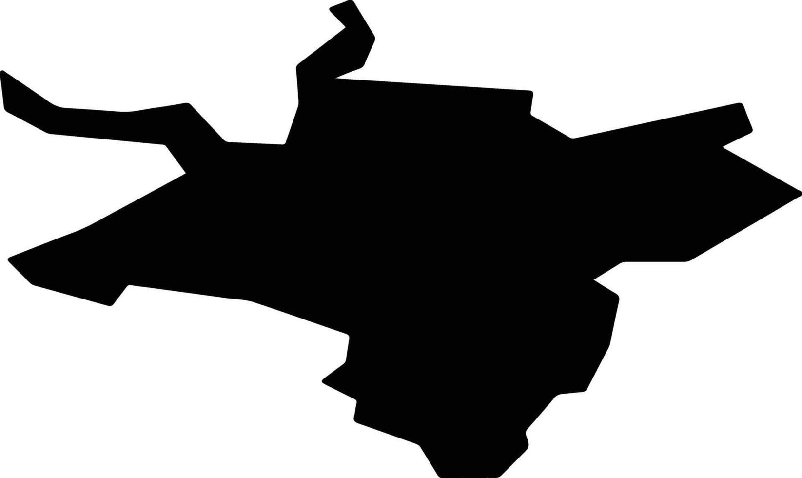 Votkinsk Russia silhouette map vector