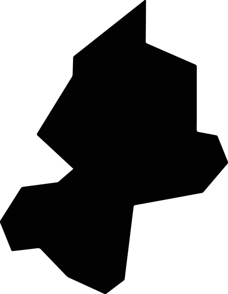 Vouni Cyprus silhouette map vector
