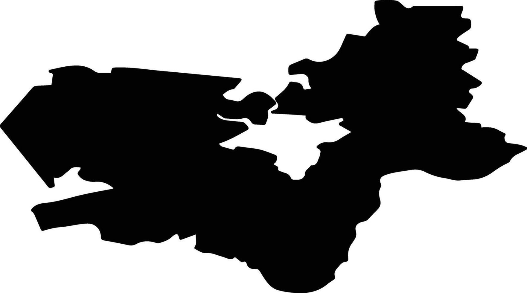 Votkinsky District Russia silhouette map vector