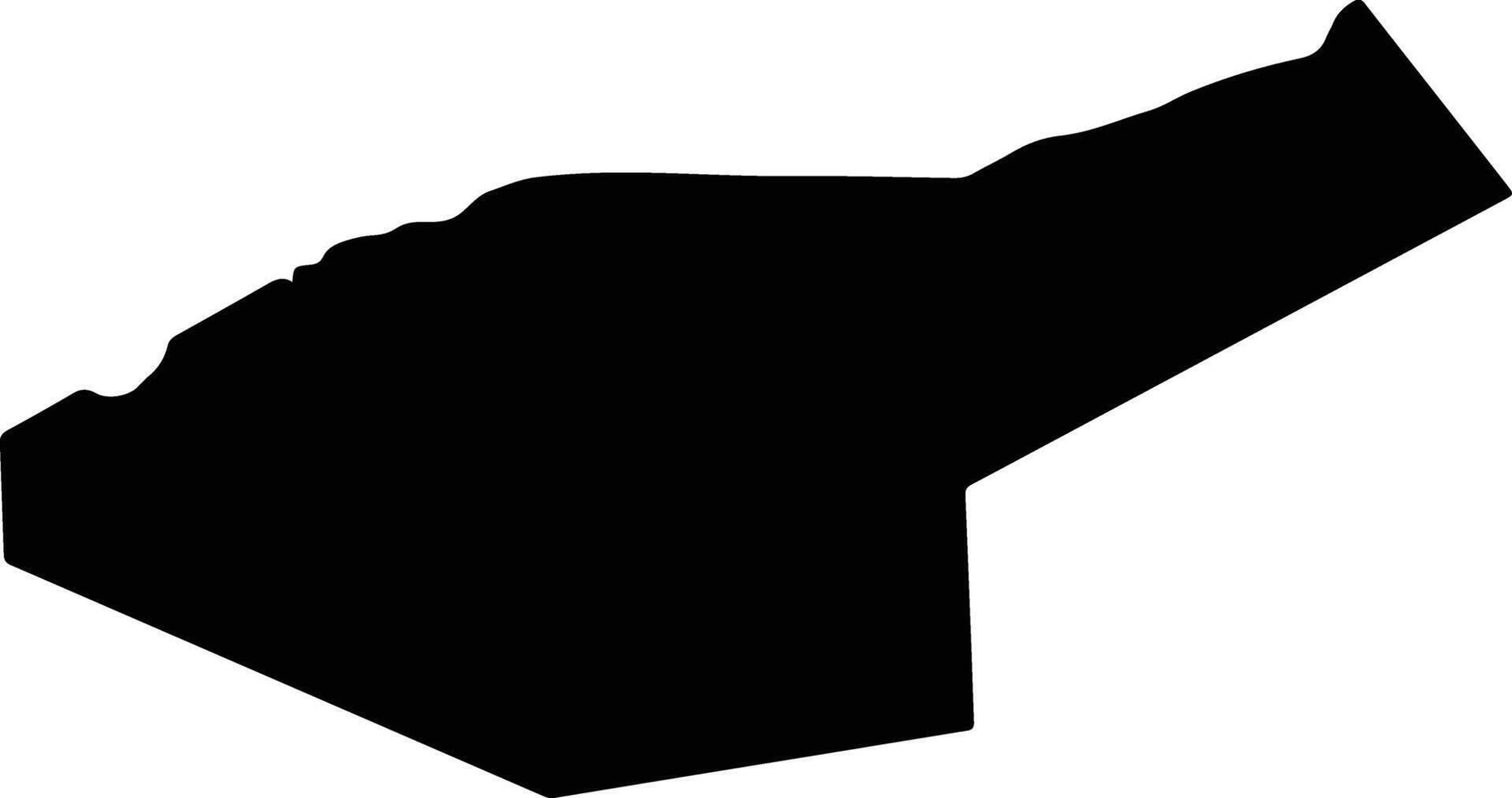 Vovchansk Ukraine silhouette map vector