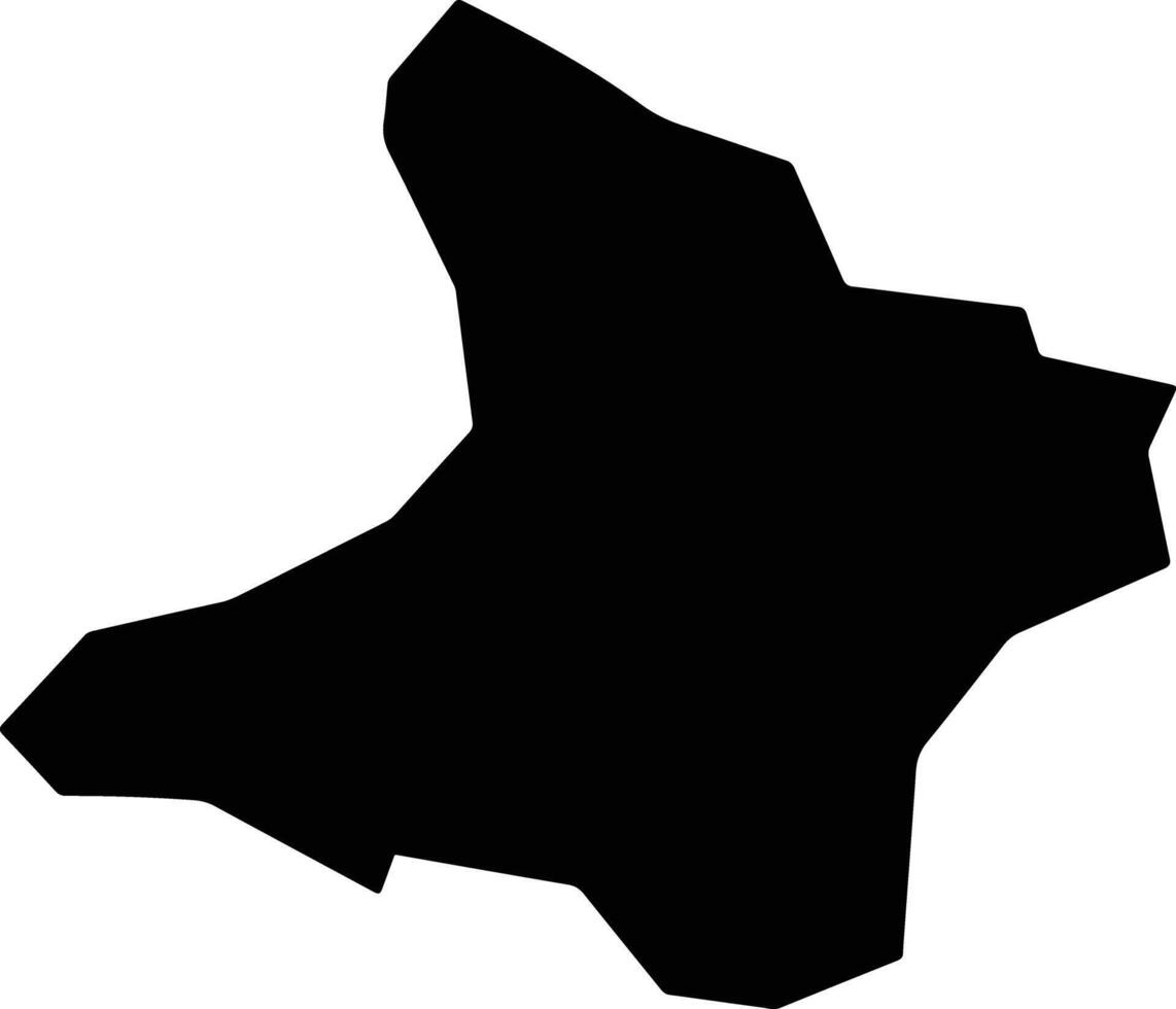 Votuporanga Brazil silhouette map vector