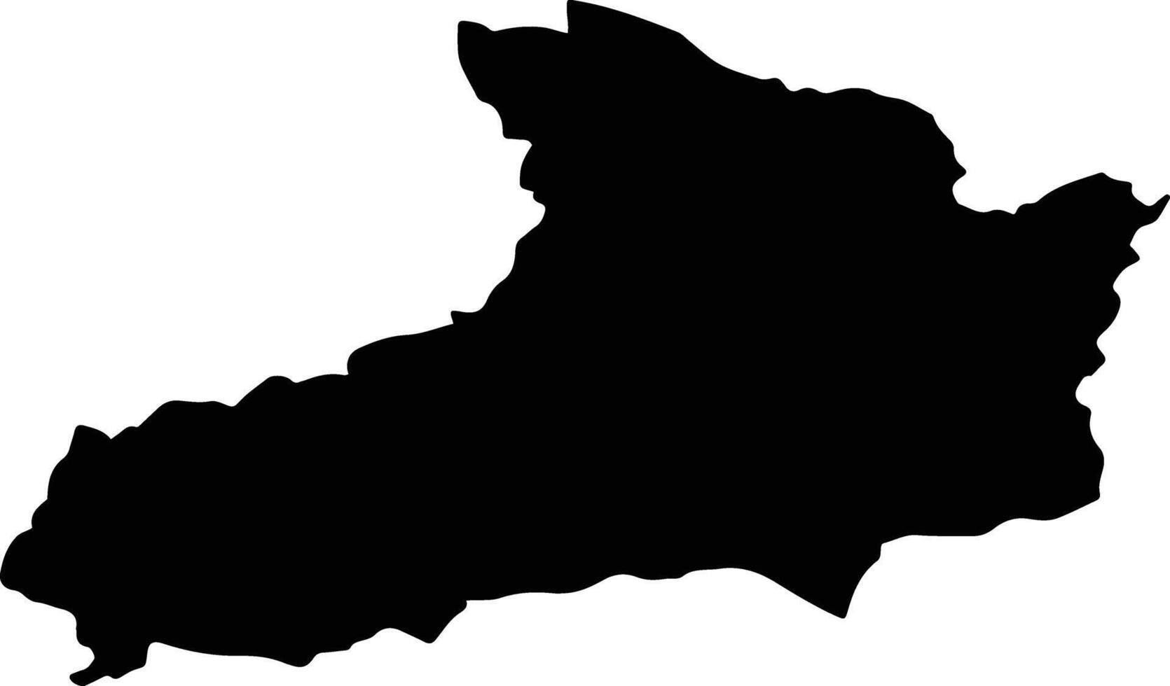 VRANCIOAIA Romania silhouette map vector