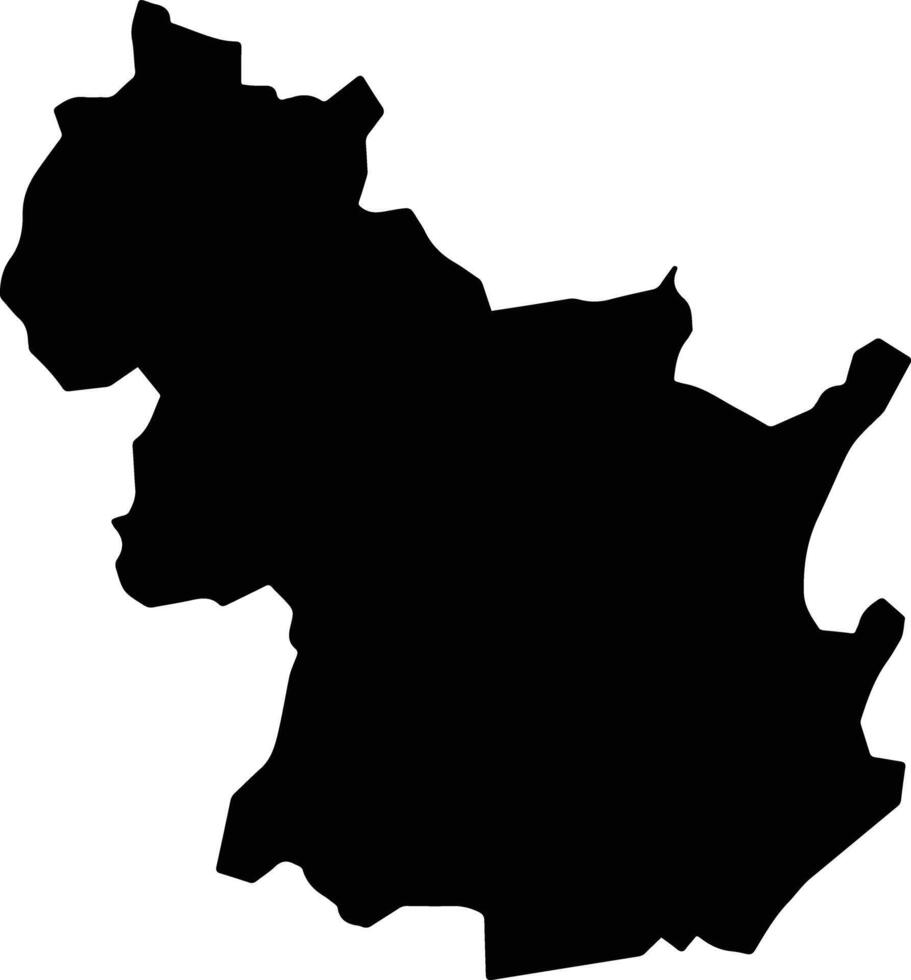 Vu Ban Vietnam silhouette map vector