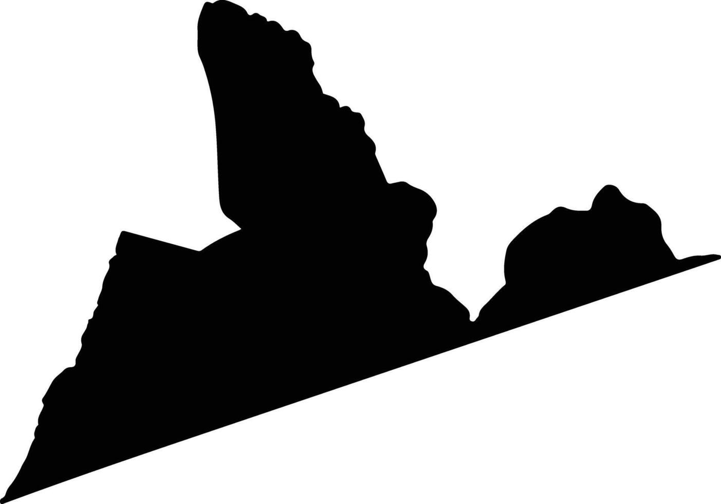 Vubwi Zambia silhouette map vector