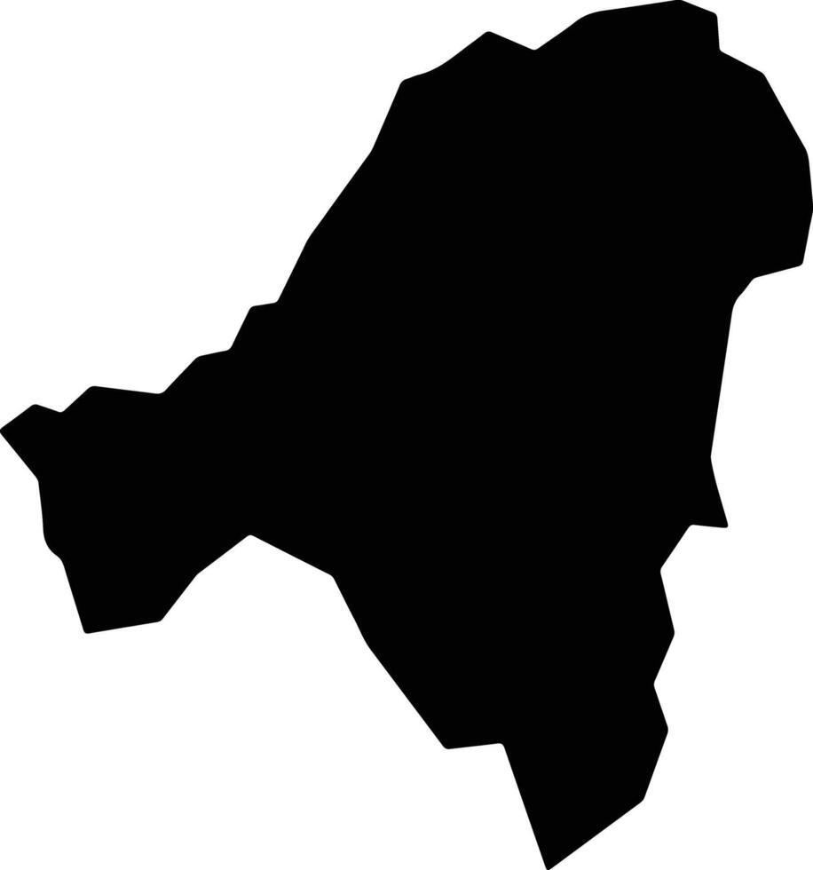 Vugizo Burundi silhouette map vector