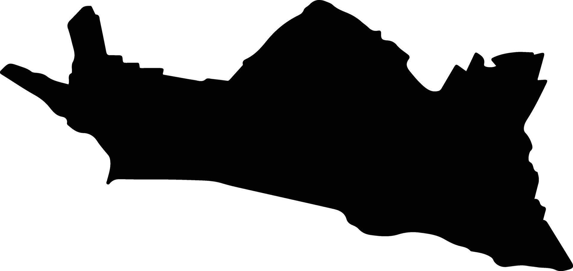 VULTURESTI Romania silhouette map vector
