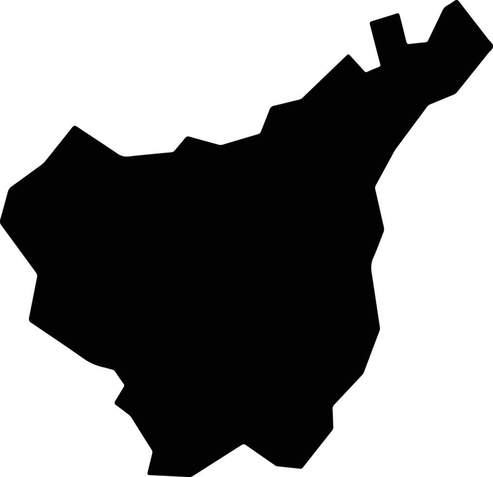 Vumbi Burundi silhouette map vector