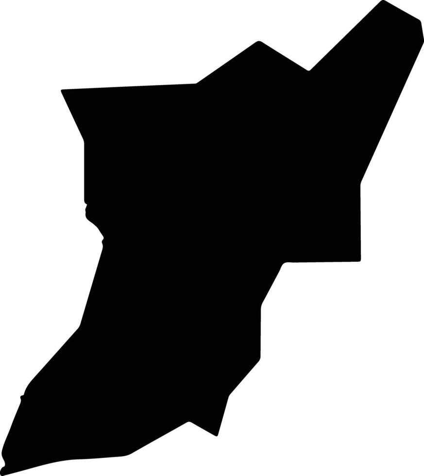 Vurra Uganda silhouette map vector