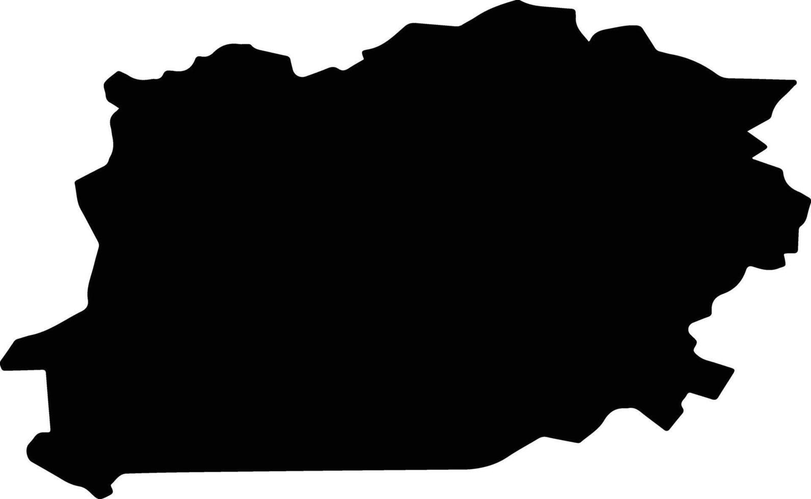 Vurnarsky District Russia silhouette map vector