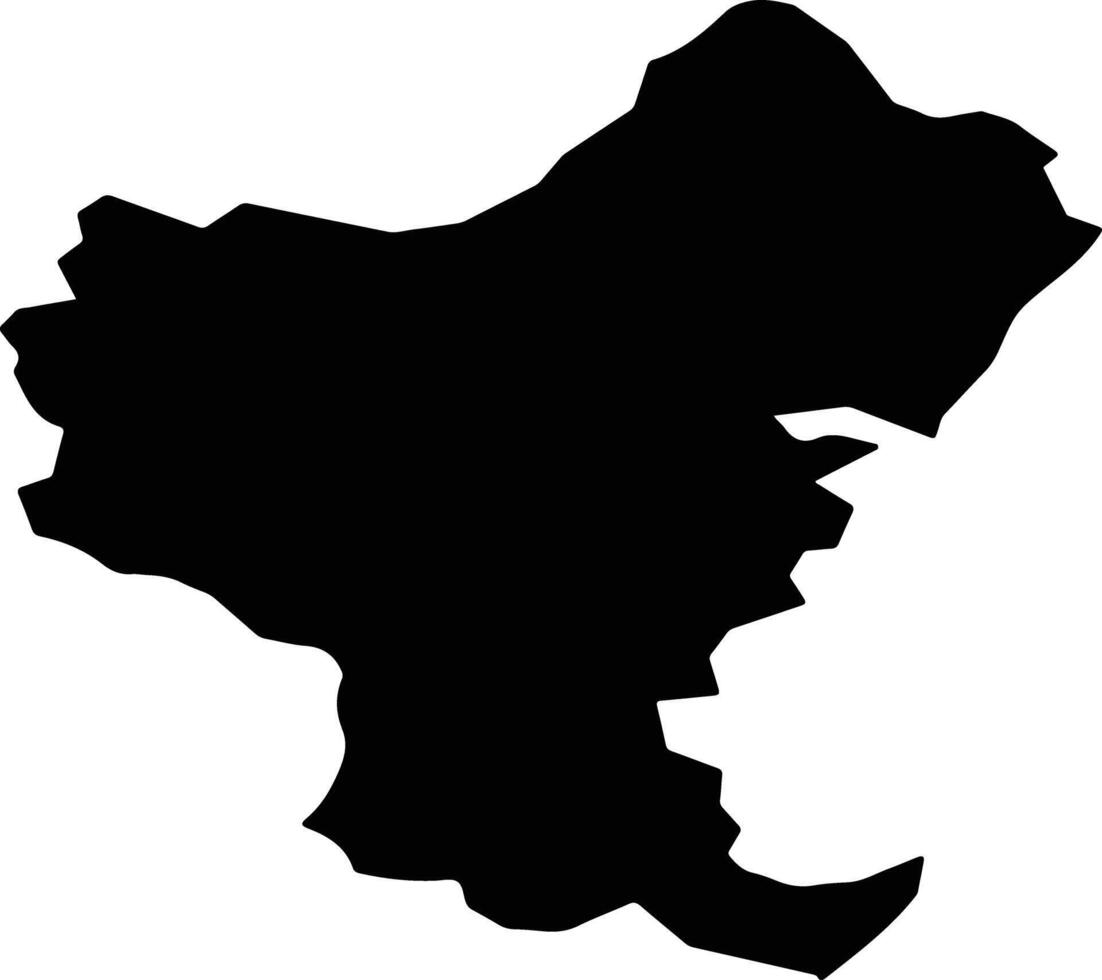 Vuzenica Slovenia silhouette map vector