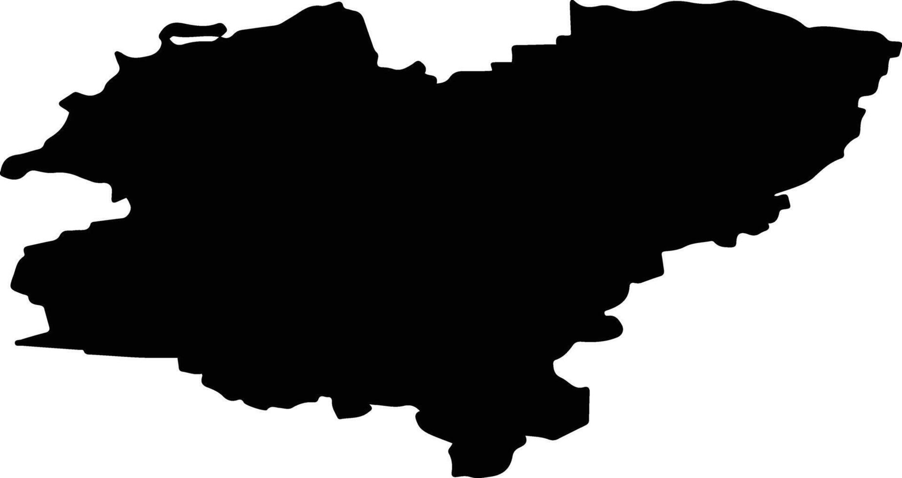 Vyaznikovsky District Russia silhouette map vector