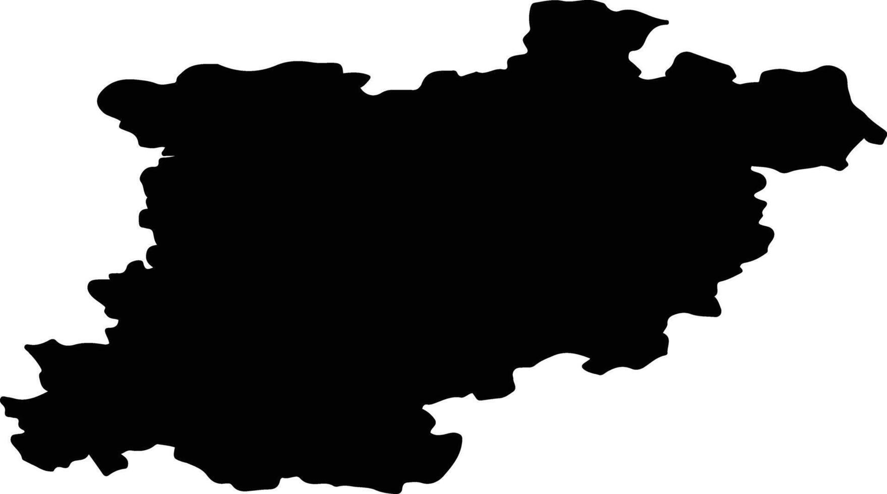 Vyazemsky District Russia silhouette map vector