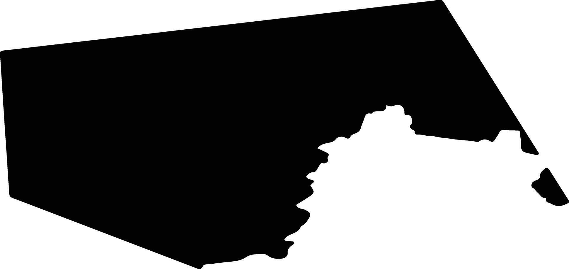 Vynohradiv Ukraine silhouette map vector