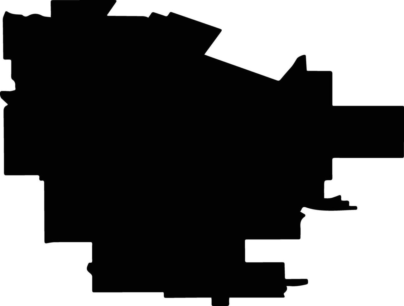 Vyselkovsky District Russia silhouette map vector