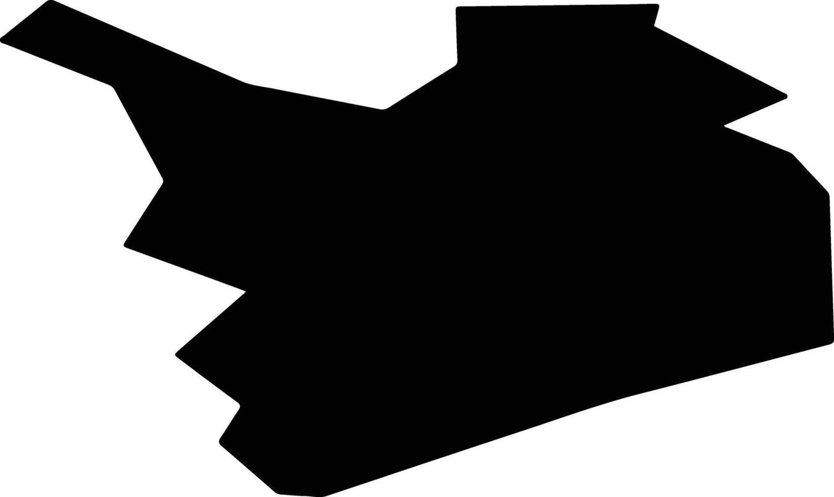 Vyshny Volochyok Russia silhouette map vector