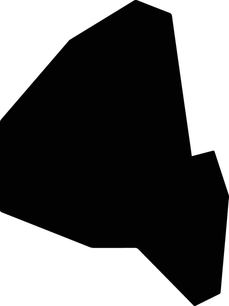 Vyzakia Cyprus silhouette map vector