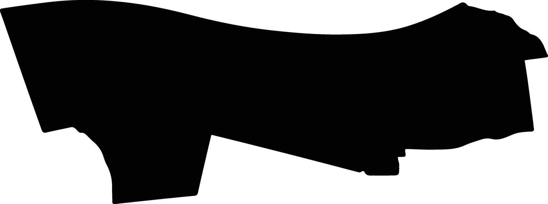 Waalwijk Netherlands silhouette map vector
