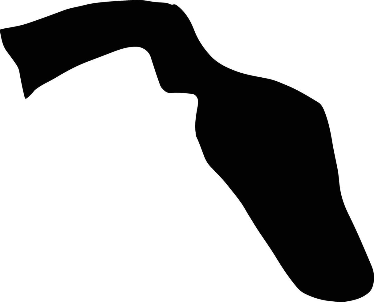 Wadi Al Ayn Yemen silhouette map vector