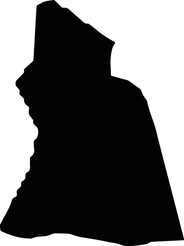 Wadi Musa Jordan silhouette map vector
