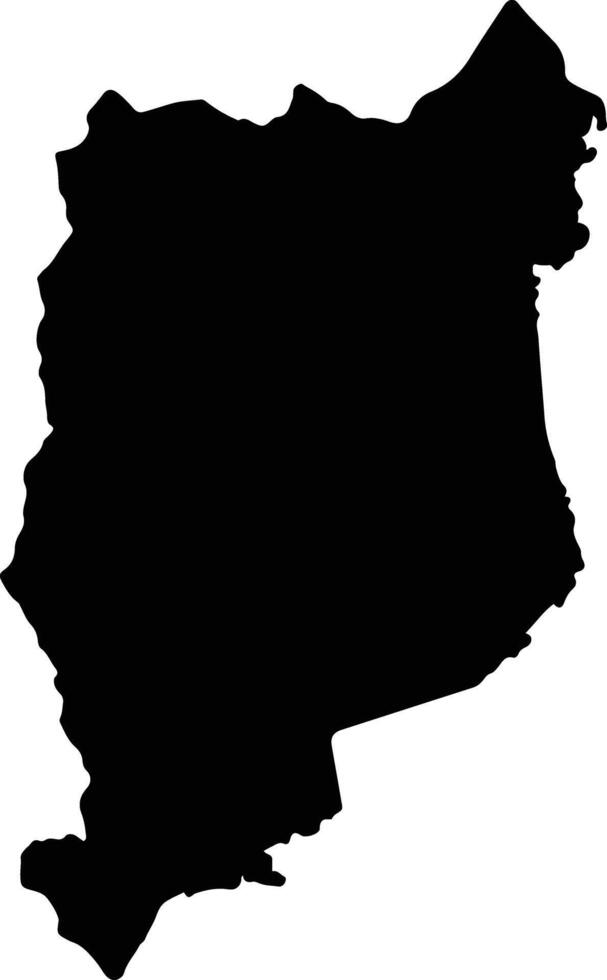 Waeng Thailand silhouette map vector