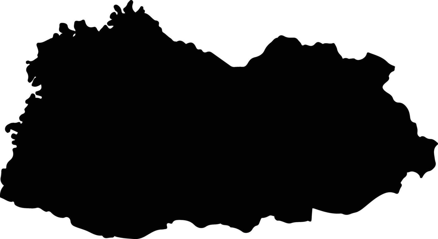 Waeng Yai Thailand silhouette map vector