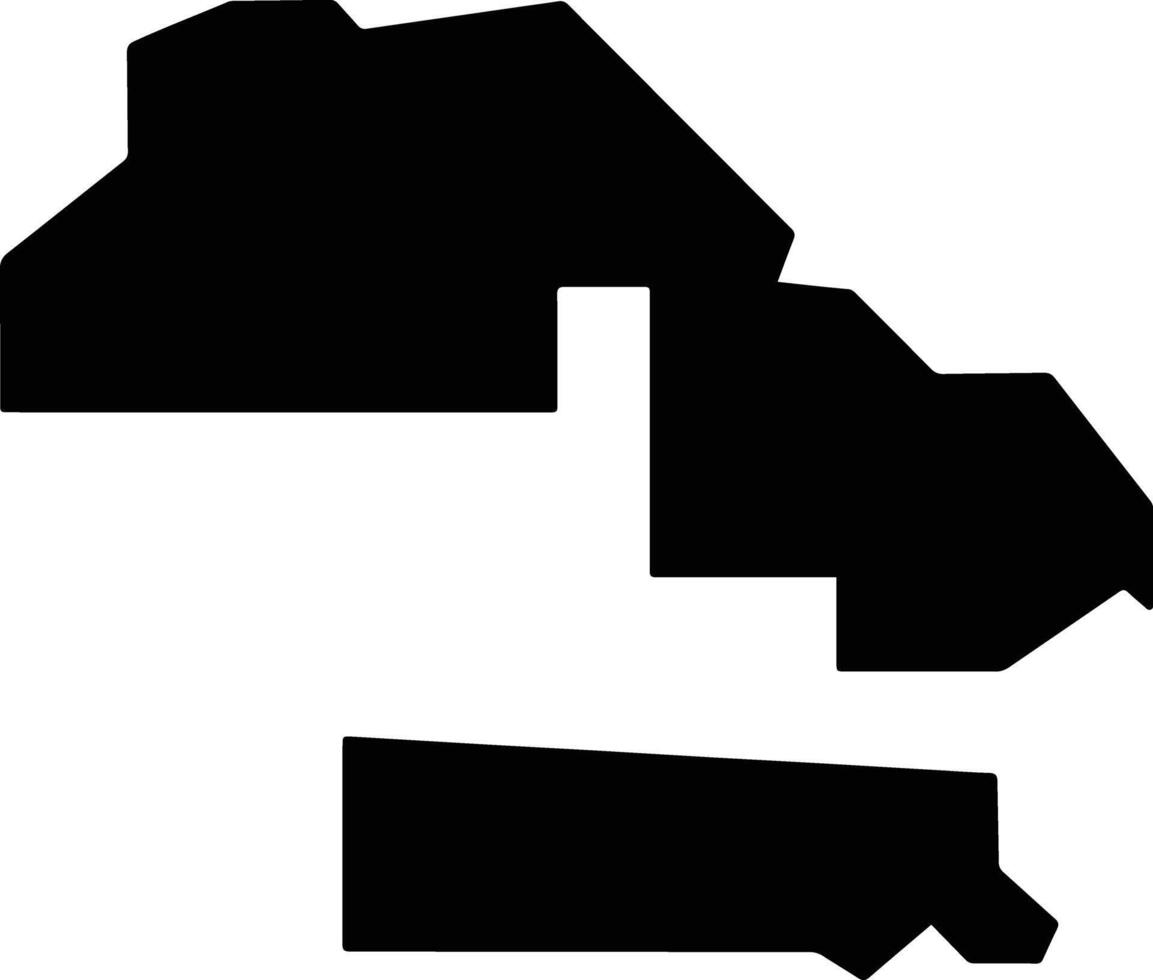 Wagait Australia silhouette map vector