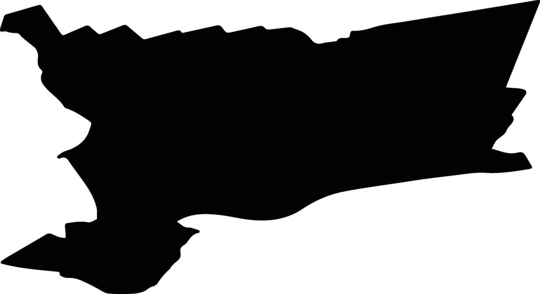 Wageningen Netherlands silhouette map vector