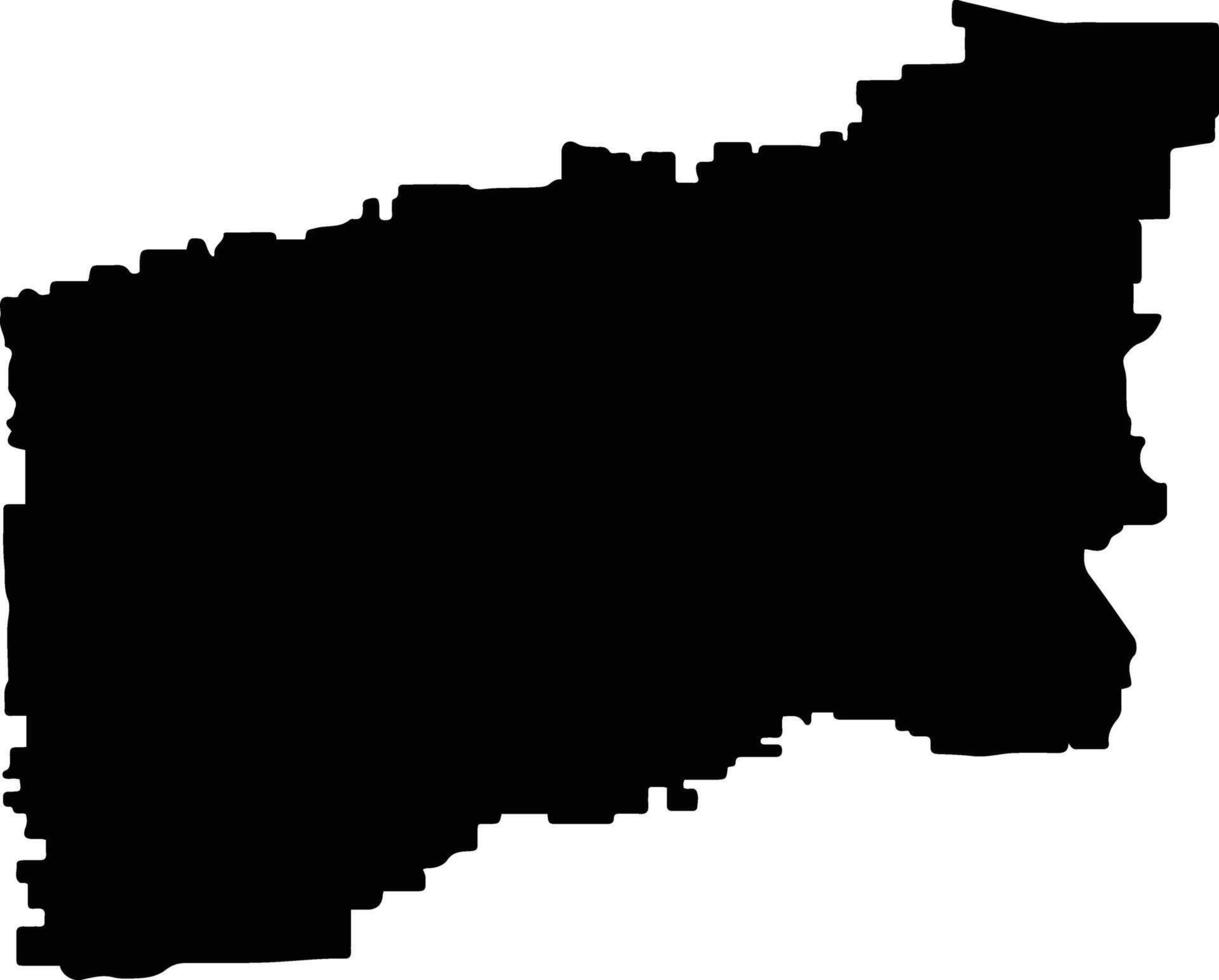 Wagin Australia silhouette map vector