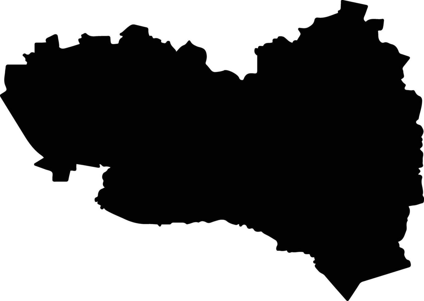 Waipa District New Zealand silhouette map vector
