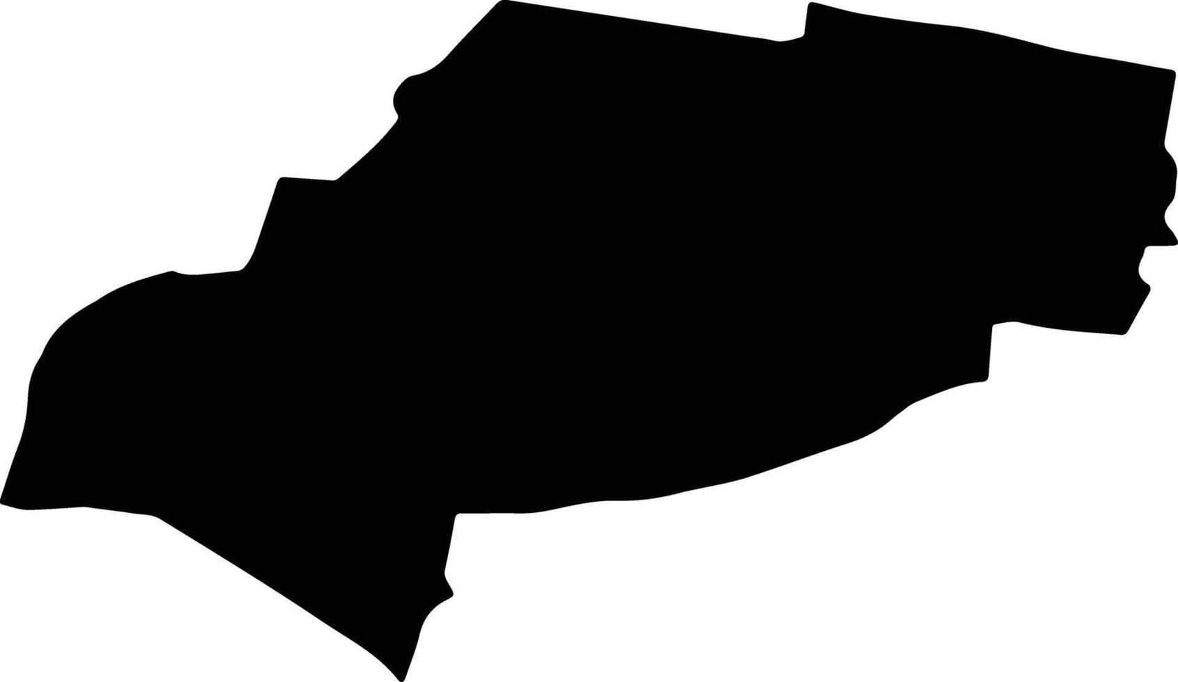 Waipu District Taiwan silhouette map vector