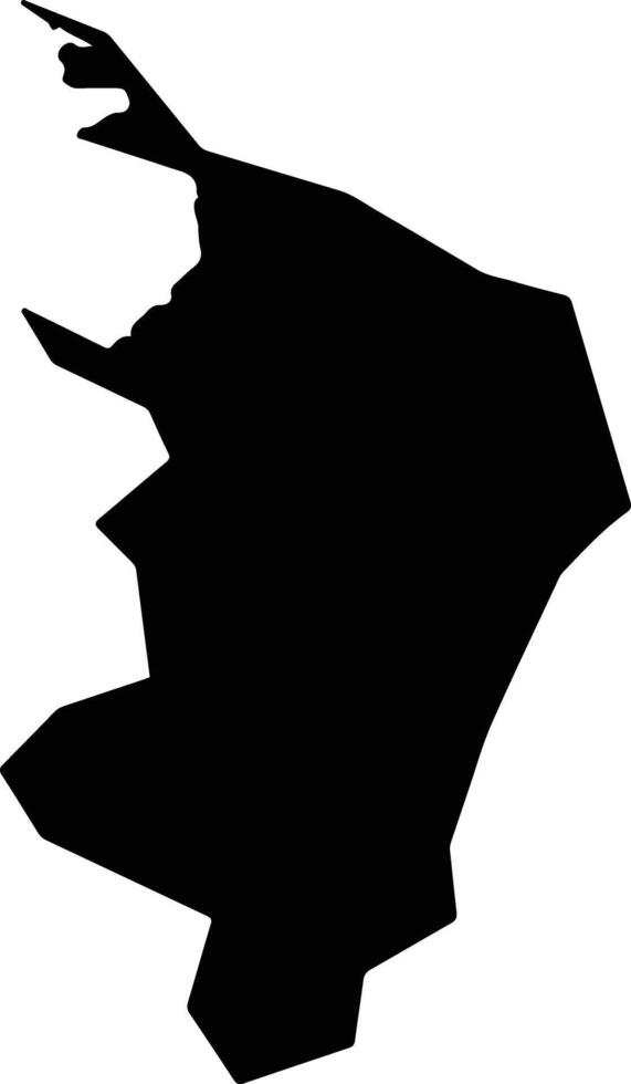Wakasa Japan silhouette map vector
