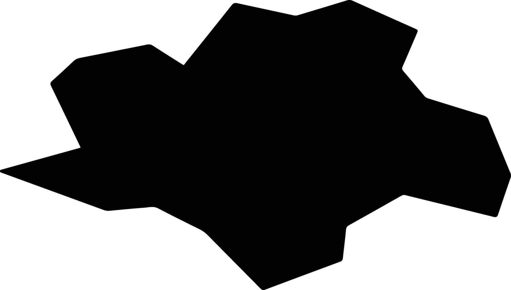 Wakuya Japan silhouette map vector
