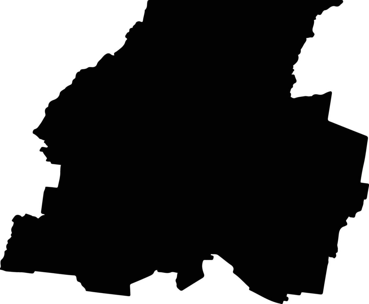 Walgett Australia silhouette map vector