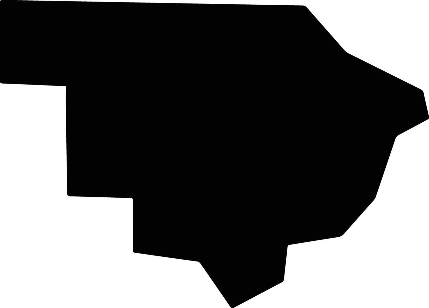 Walker United States silhouette map vector